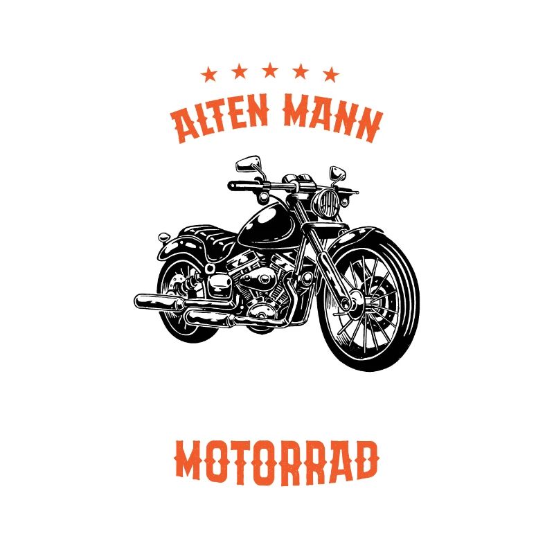 Geschenkidee Ein Alter Mann Auf Einem Motorrad