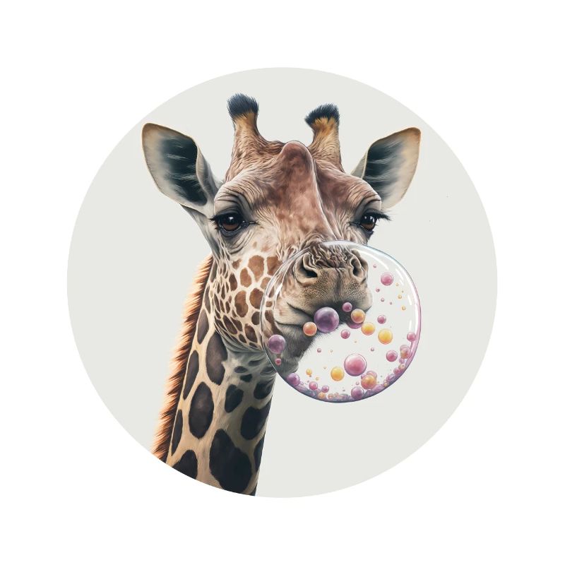 Giraffe Chewing Gum Bladder