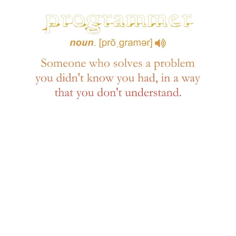 Programmer Funny Definition Coding Humor Vintage