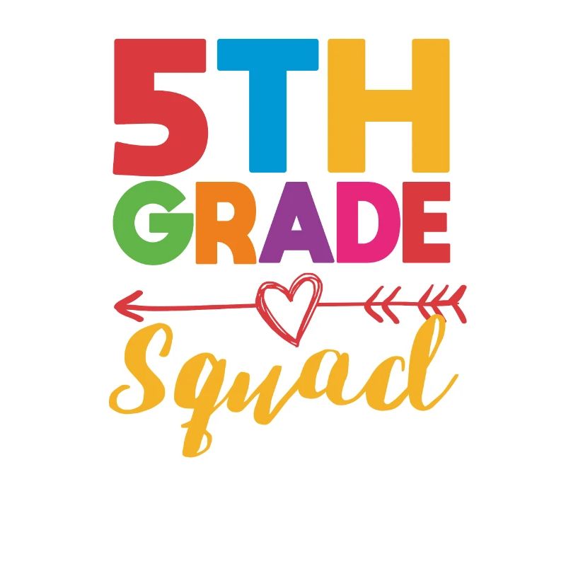 5th Grade Squad Teacher Fifth Student Team Back