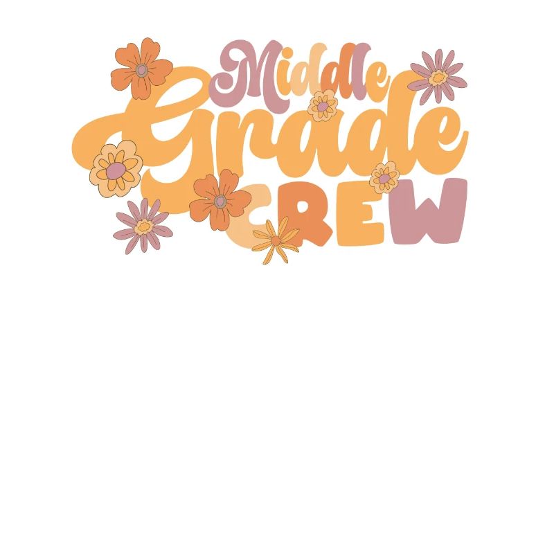 Middle Grade Crew Retro Funny Lehrer Student