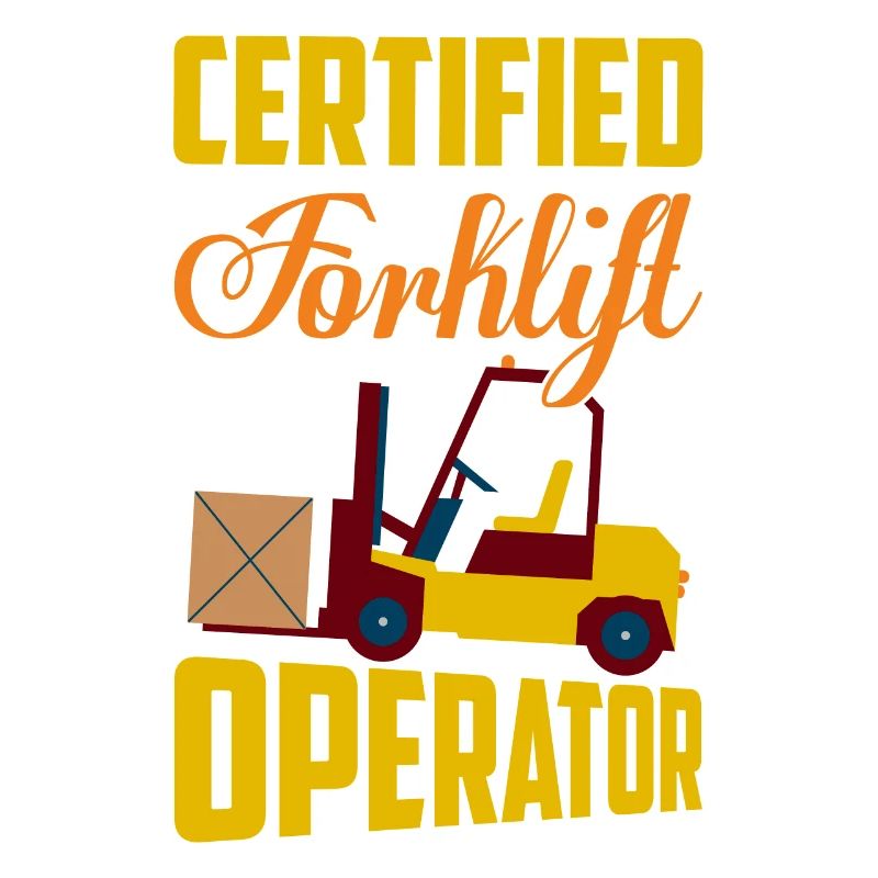 Certified Forklift Operator Lifting Warehouse