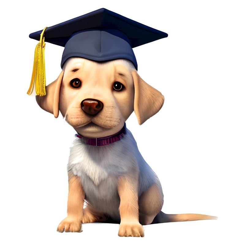 Bachelor Labrador Studium Hunde Schulabschluss
