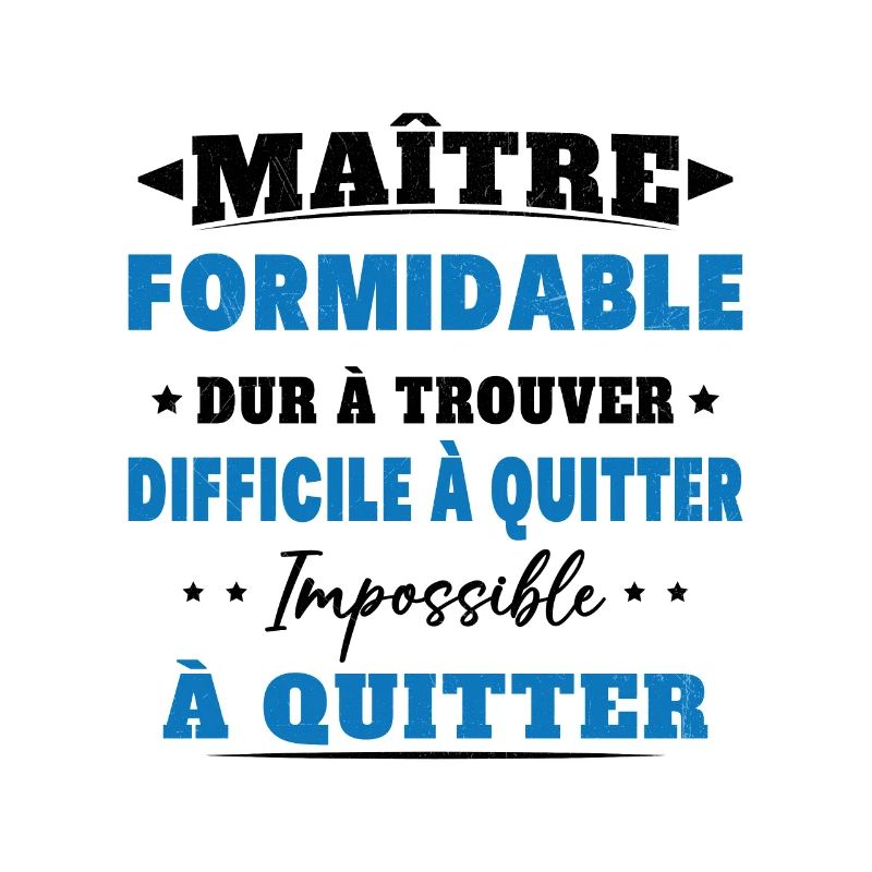 Maître formidable idée cadeau maître d'école