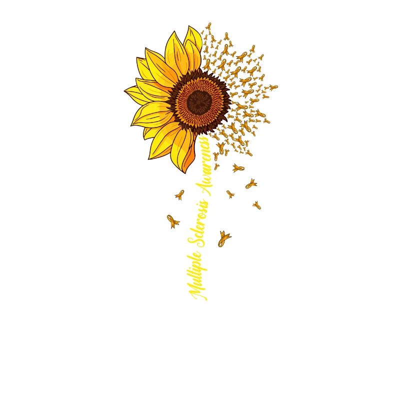 Multiple Sclerosis Awareness Sunflower MS Lover
