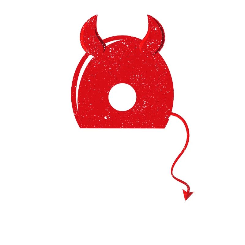 Ping Pong Devil Paddle Red Horns Drôle