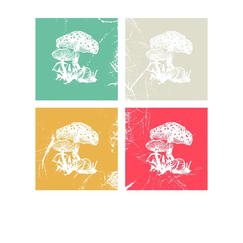 Mushroom Mushrooms Boletus Toadstool Retro Gift
