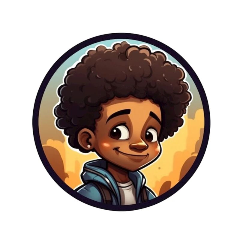 Afro Schwarz Kind Junge Mädchen Empowerment Locken