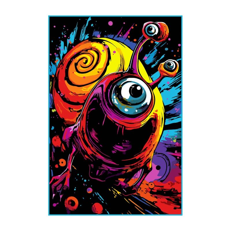 L’escargot d’acide extraterrestre atomique