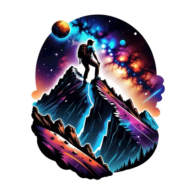 Climbing - Moon - Space