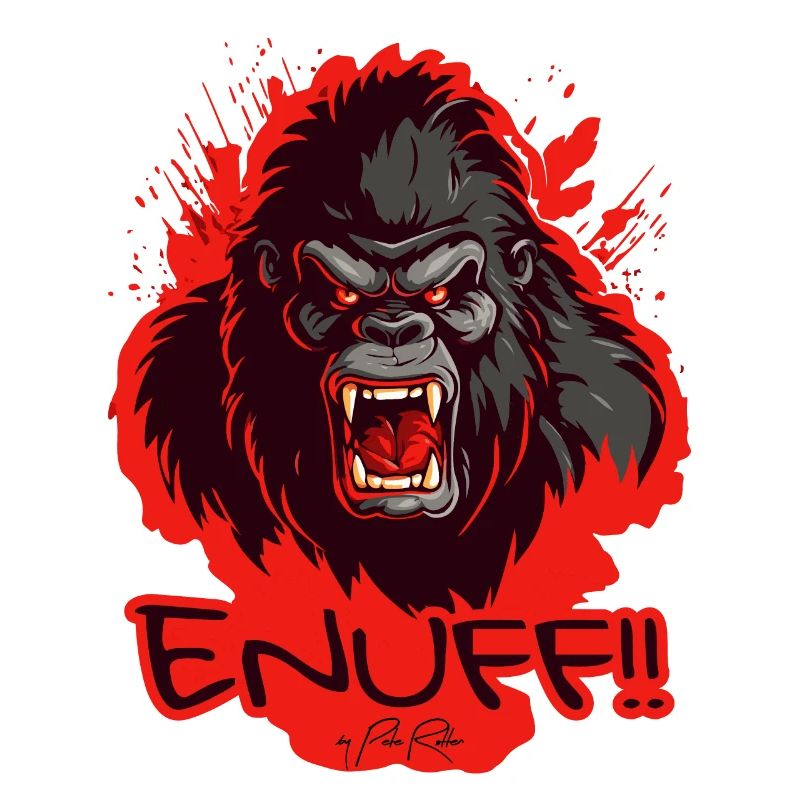 Fed Up, Enough Is Enough: Angry Gorilla