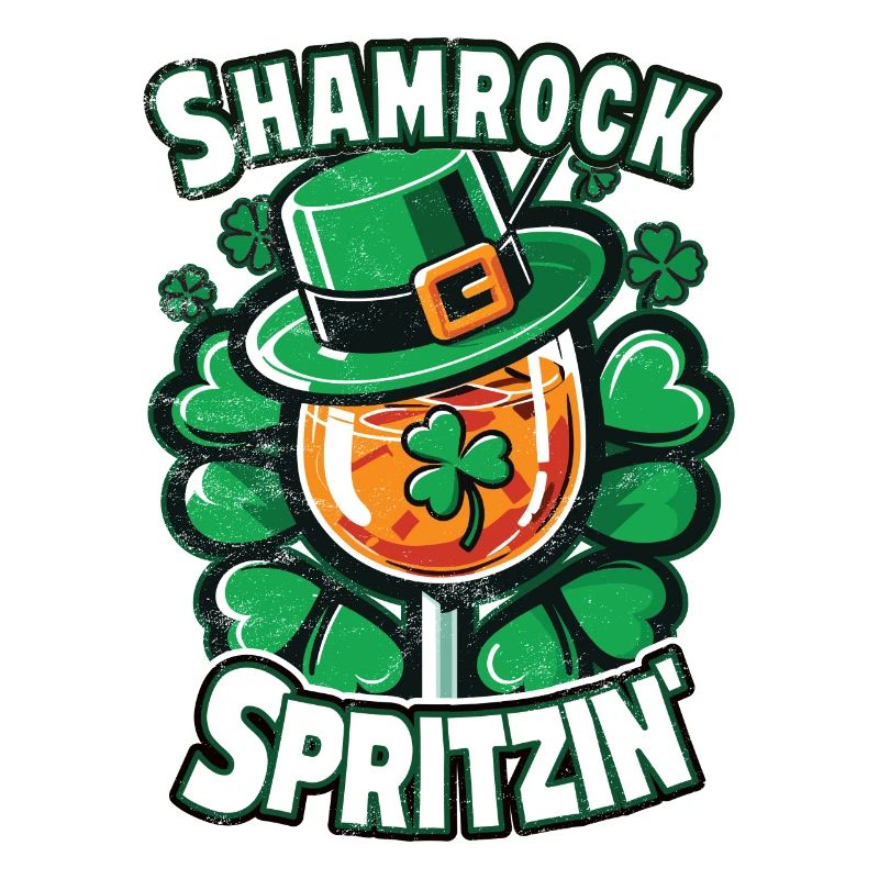 Fête de la Saint-Patrick Spritz Apéritif Célébrations Shamrock