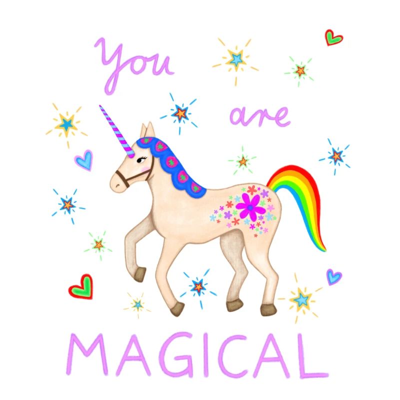 Süßes Einhorn magisch Einhörner Regenbogen Mädchen