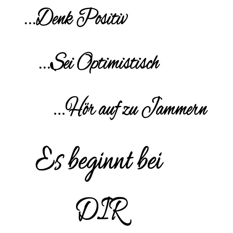 Es beginnt bei DIR