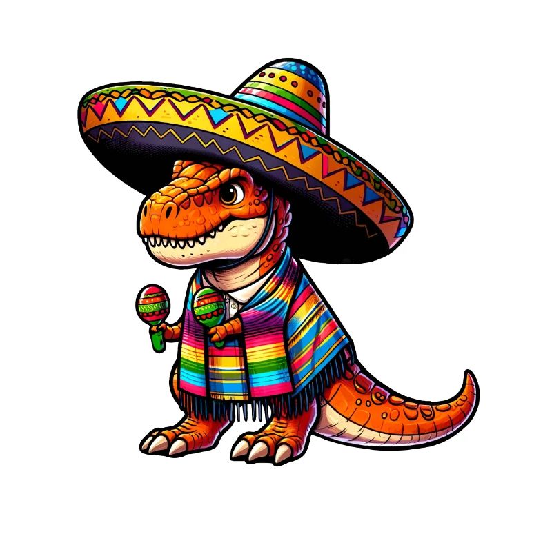 Cinco de Mayo T-Rex Celebration in Mexico