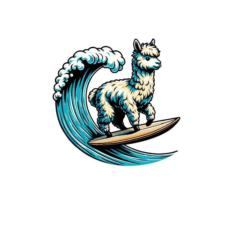 Surfing Alpaca