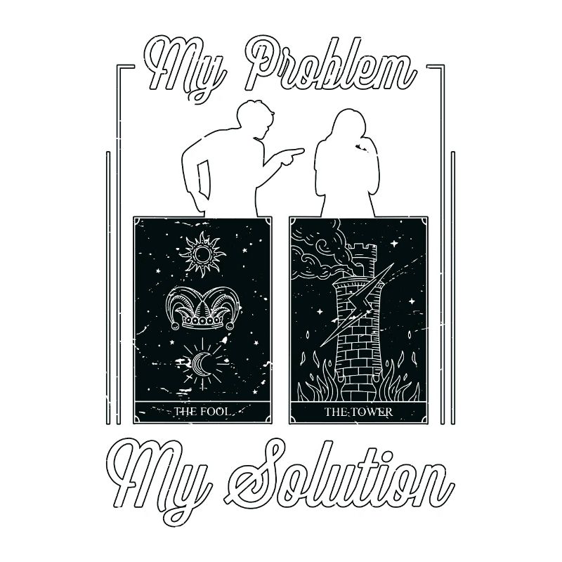 Tarot Reader My Problem My Solution Pictogram Mom