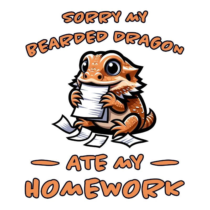 Bearded Dragons Saying Homework Bearded Dragons Gift
