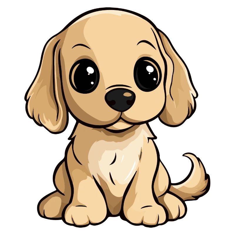 Cocker Spaniel Hund Comic Niedlich