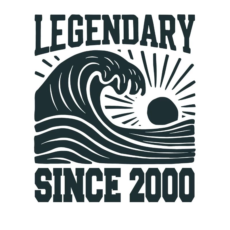 Legendary since 2000 Birthday Wave