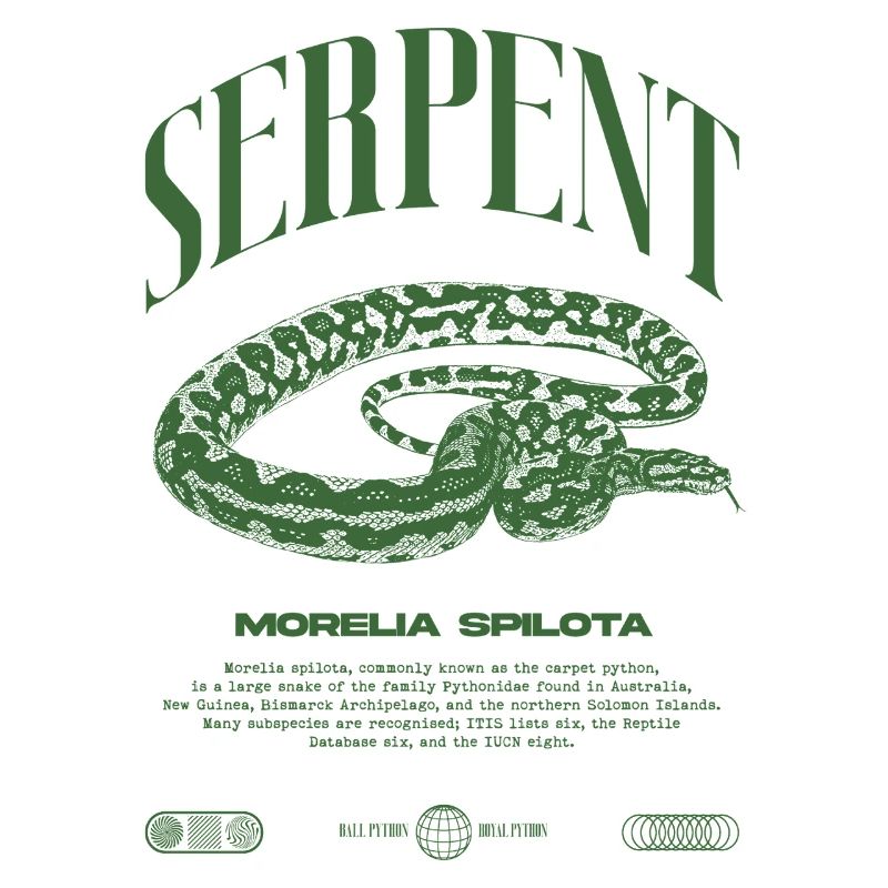 Teppich Python Moderne Reptile Keeper Streetwear