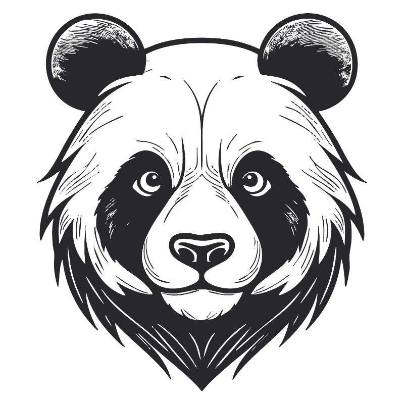 Visage d’ours avec breloque d’animal sauvage