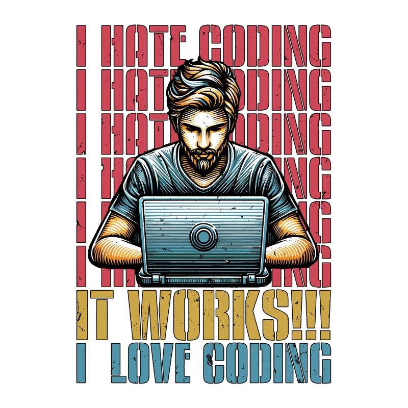 Codeur Je déteste coder Développeur Technologie Codeurs
