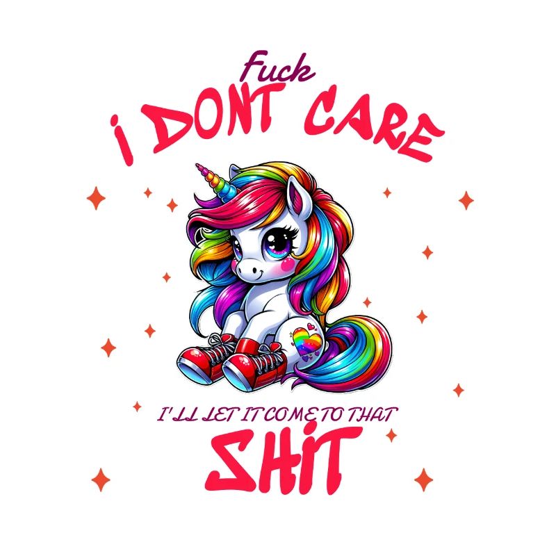 I Don’t Care Einhorn Statement design