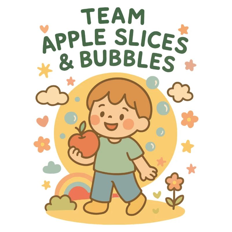 Team Apple Slices & Bubbles Fun Kindergarten