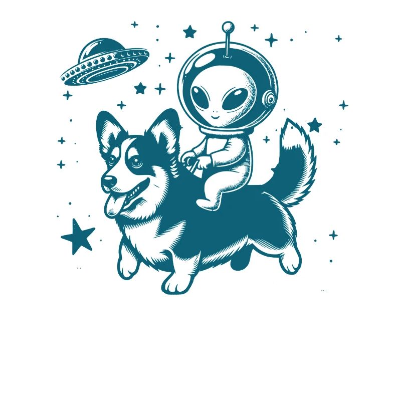 Alien and Corgi
