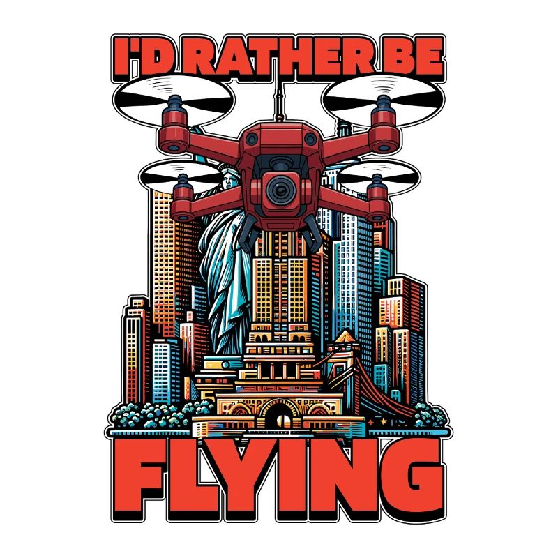 Drone Enthusiast I'd Rather Be Flying Aviation