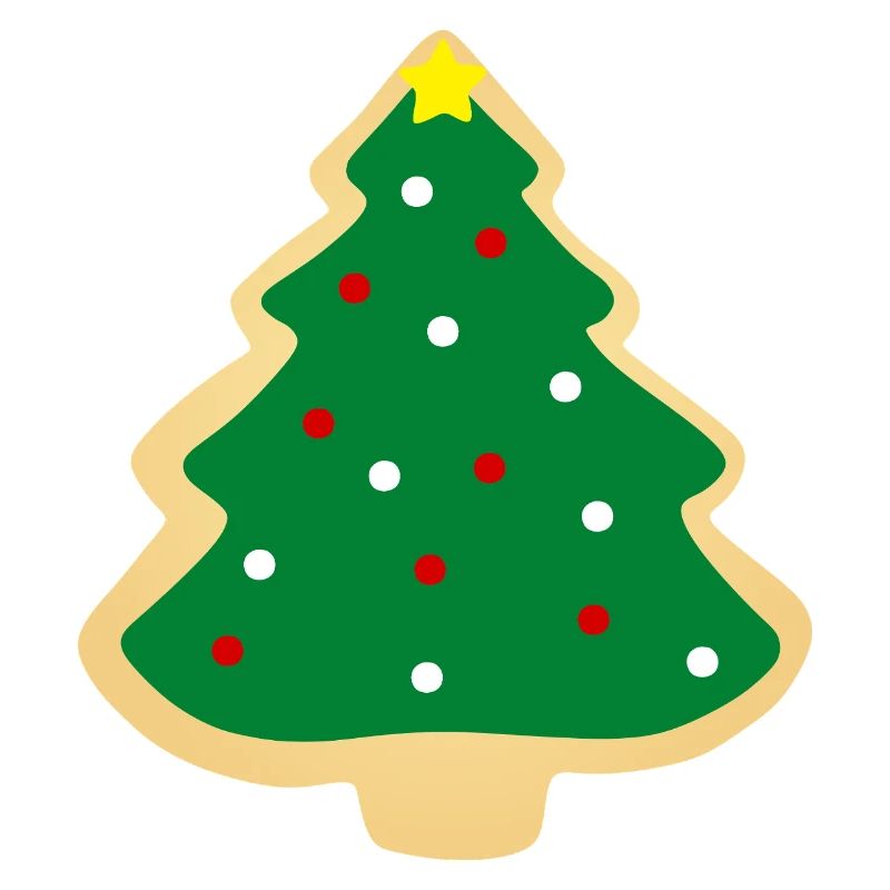 Biscuit sapin de Noël