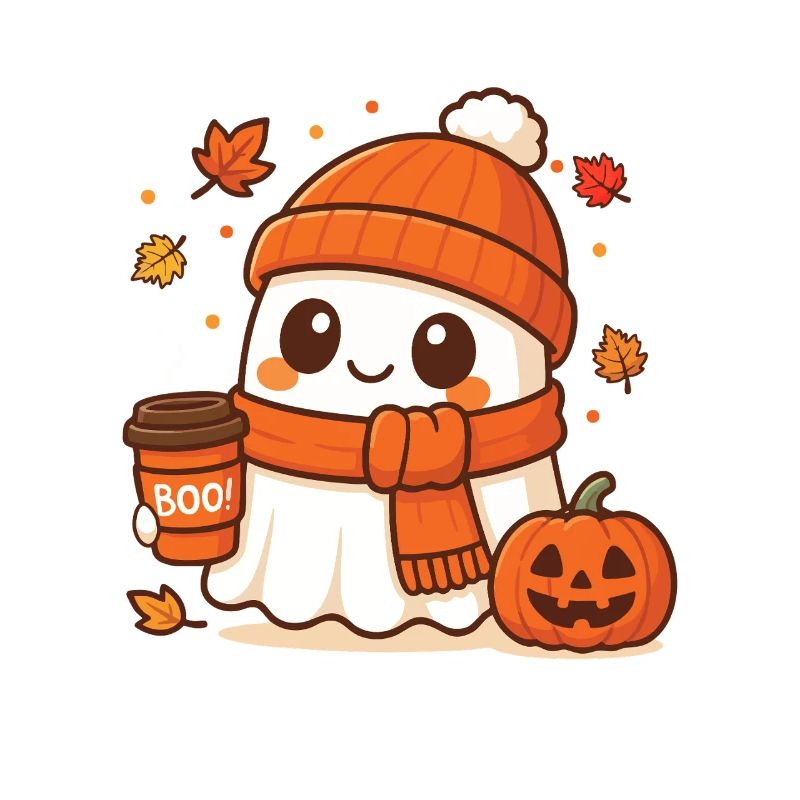 Halloween Coffee Ghost Caffeinated Boo