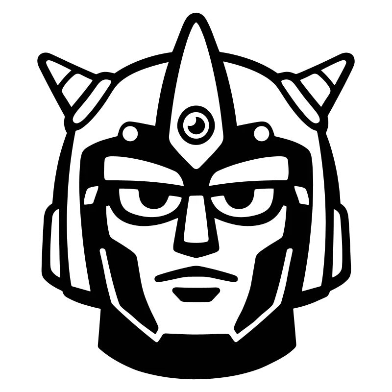 Casque de visage robot Doomforge