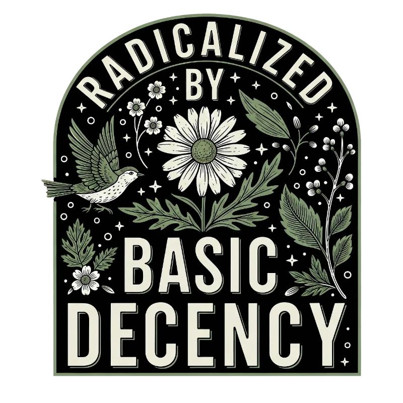 Radicalized By Basic Decency Statement Shirt