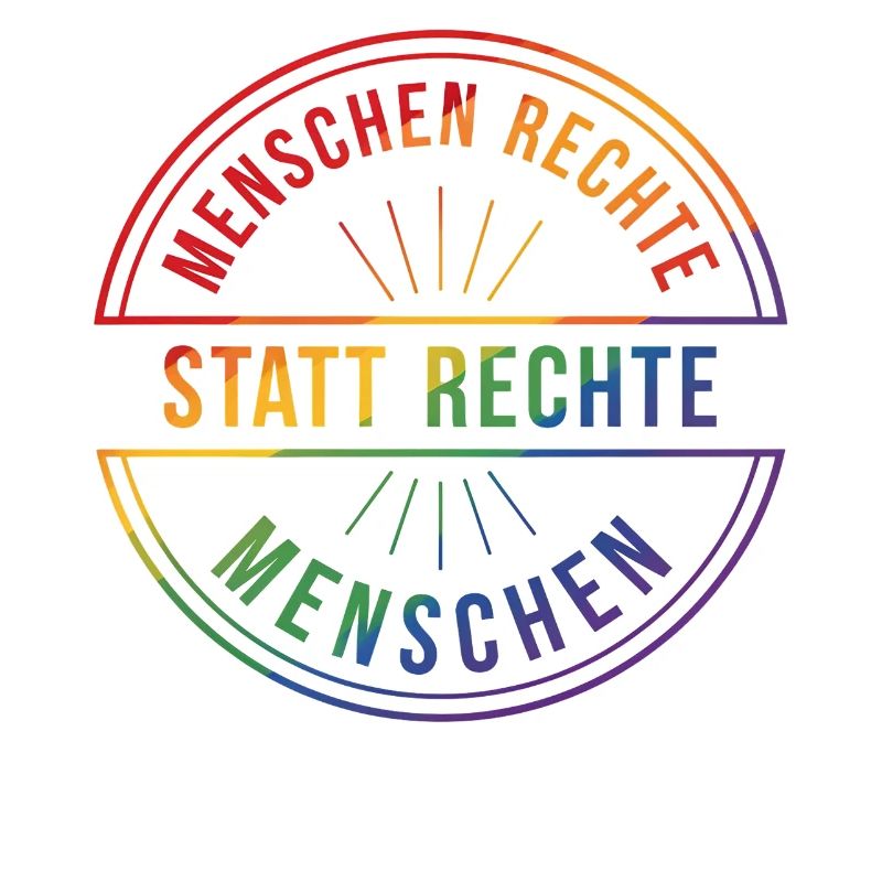 Menschenrechte Statement Pride Regenbogen