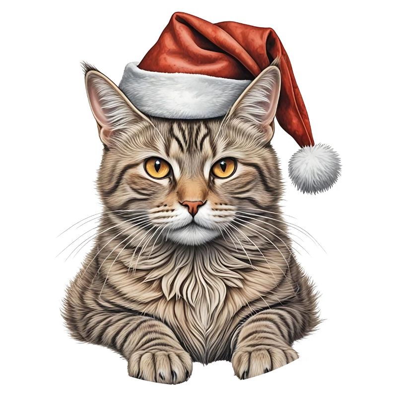 Chat de Noël mignon