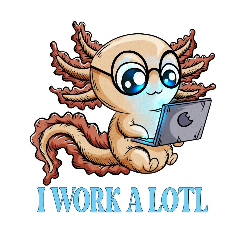 Witziger Spruch Arbeit Geschenk I Work a Lotl