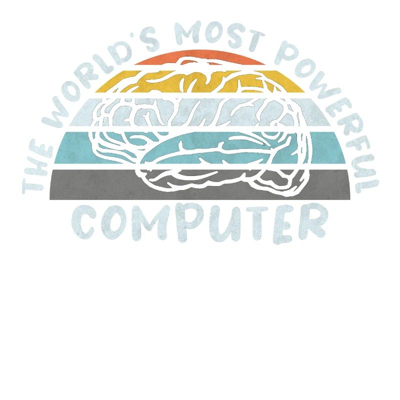 COMPUTER BRAIN LINUX SUPERBRAIN GEEK VINTAGE TECH