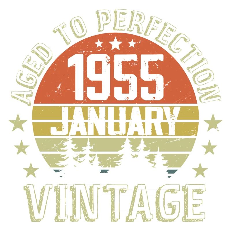Geboren im Januar Geburtstagsgeschenk Januar 1955