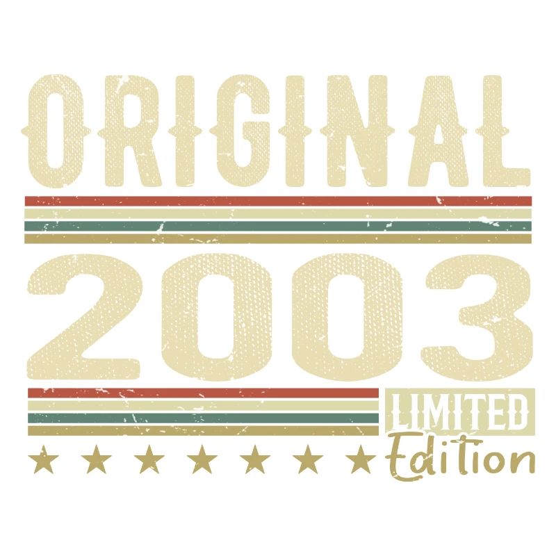 Original 2003 – Retro-Geburtstagsgeschenk 2003