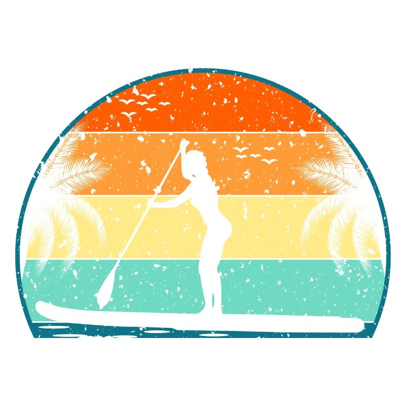Retro Paddle Board Surf Paddle Surf Paddle Surf Surf