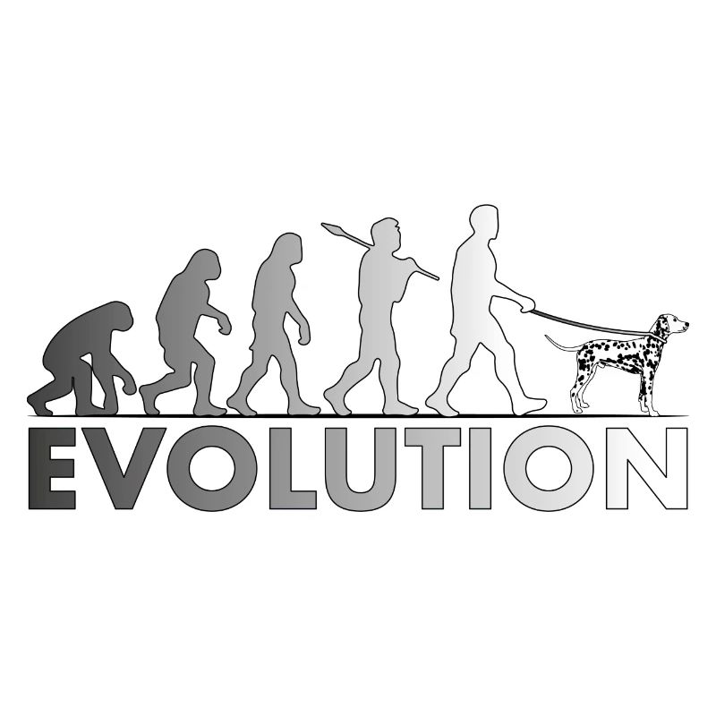 Dalmatian Evolution Black and White
