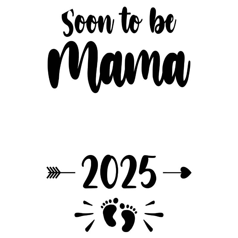 Mama wird bald Mutter 2025 Mutter schwangere Kinder Motte