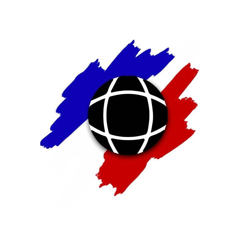 Boule de pétanque tricolore