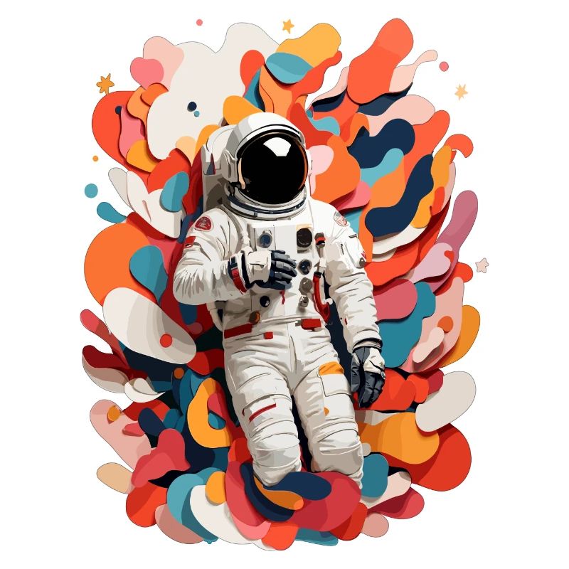 Image colorée d’astronaute