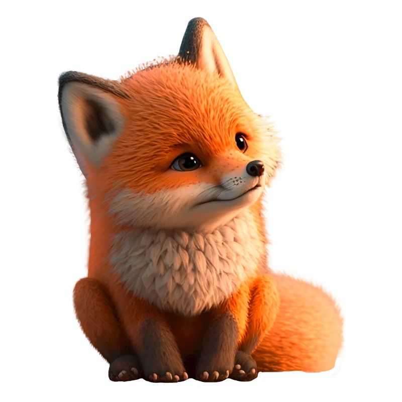 Fuchs sitzend