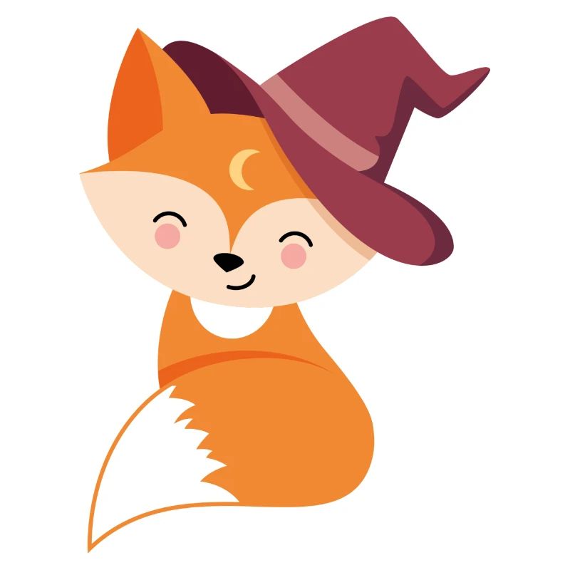Fox with magic hat