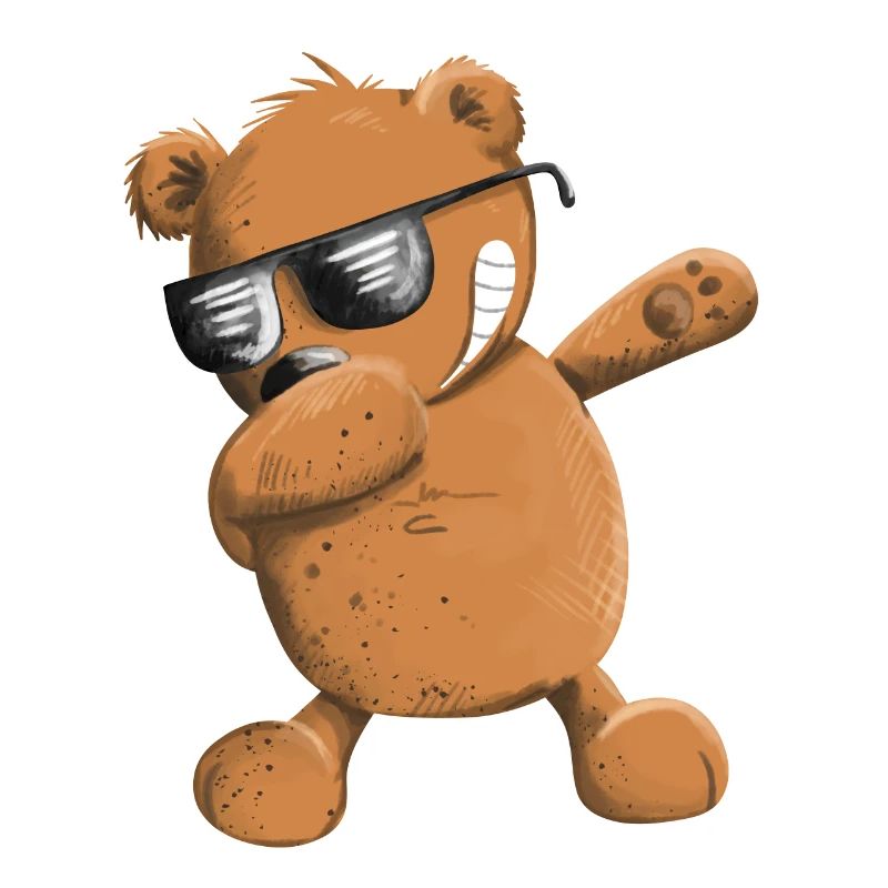Dabbender BraunbärI Dab Dance Tiere I Dabbing Bär