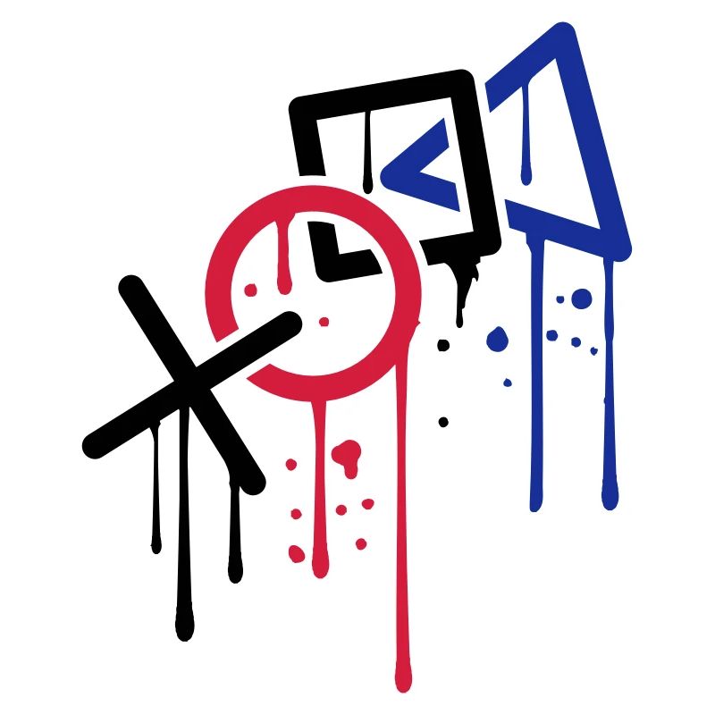 tropfen graffiti controller kontur cool X viereck